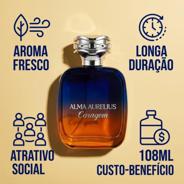 Perfume Masculino CORAGEM ALMA AURELIUS EDP 108ml