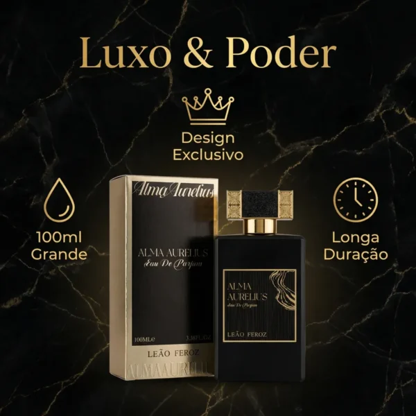 Perfume Masculino LEãO FEROZ ALMA AURELIUS Intensa 100ml